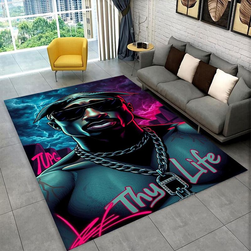Ковер с изображением рэперов Эминема Тупака 2pac Хип-хоп Рэп Бог для игровой комнаты, спальни, гостиной, дивана, домашнего декора, детский коврик, нескользящий 40x60cm
Ковер с изображением рэперов Эминема Тупака 2pac Хип-хоп Рэп Бог для игровой комнаты, спальни, гостиной, дивана, домашнего декора, детский коврик, нескользящий 40x60cm
