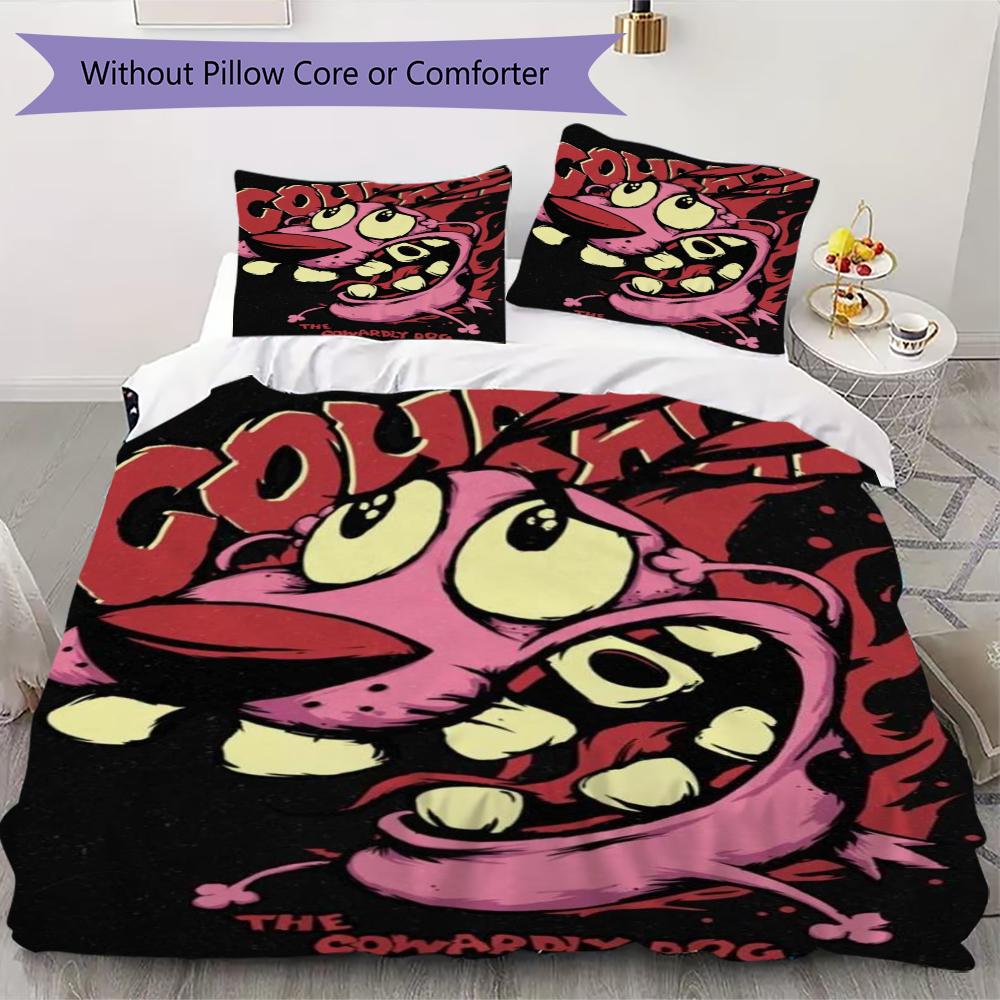 Courage Dog Pattern Bedding uilt Set uilt Cover Pillowcase Home Decoration Birthday Gift (1 * duvet cover + 2 * pillowcase without core)20 135x200cm
Courage Dog Pattern Bedding uilt Set uilt Cover Pillowcase Home Decoration Birthday Gift (1 * duvet cover + 2 * pillowcase without core)20 135x200cm