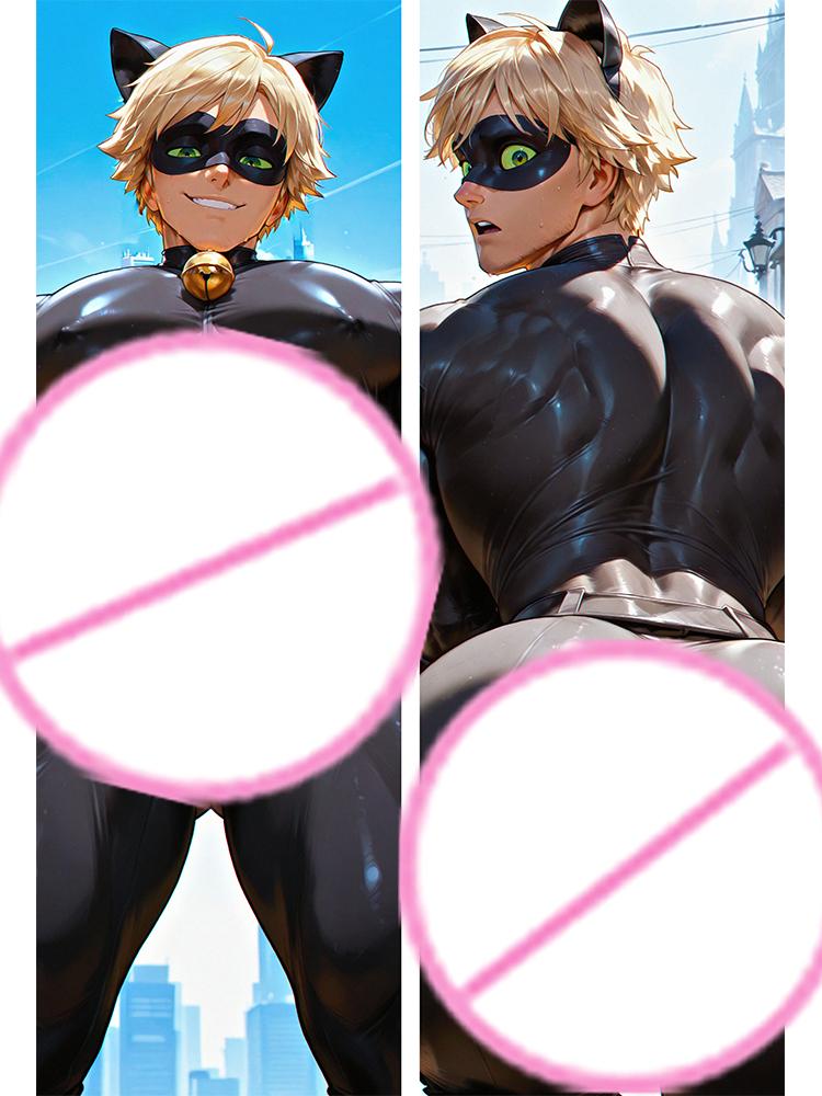 Dakimakura anime Cat Noir Double-sided Print Life-size body pillows cover Adult pillowcase Customizable 40x120cm
Dakimakura anime Cat Noir Double-sided Print Life-size body pillows cover Adult pillowcase Customizable 40x120cm
