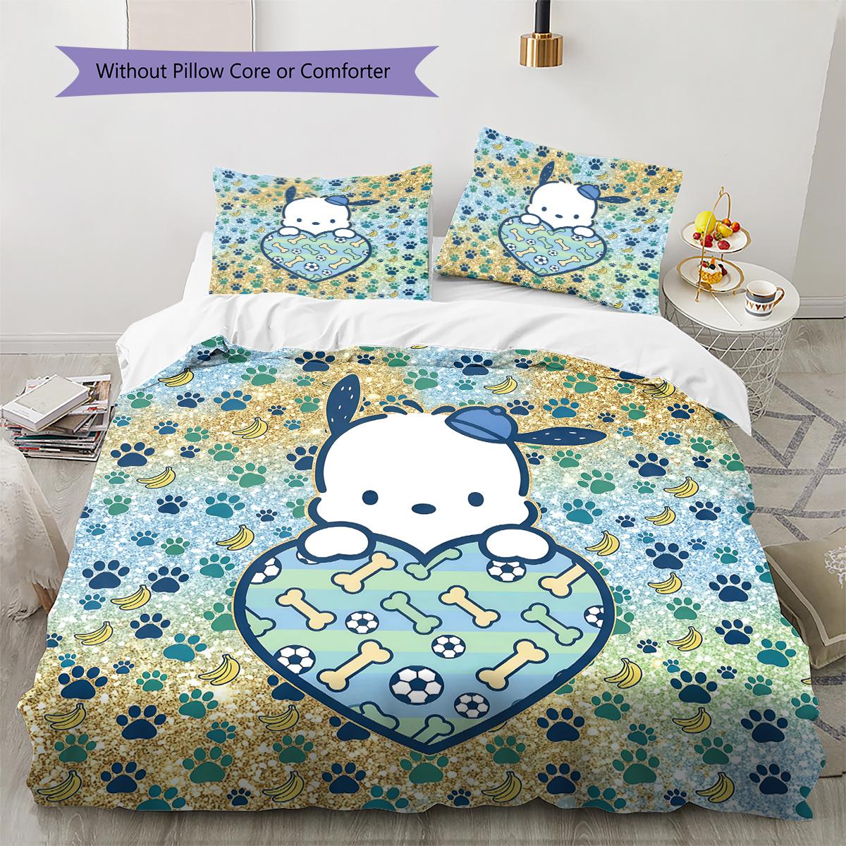 Pochacco Pattern Bedding,Quilt Set Quilt Cover Pillowcase Home Birthday Gift(1 * duvet cover + 2 * pillowcase, without core) 135x200cm
Pochacco Pattern Bedding,Quilt Set Quilt Cover Pillowcase Home Birthday Gift(1 * duvet cover + 2 * pillowcase, without core) 135x200cm
