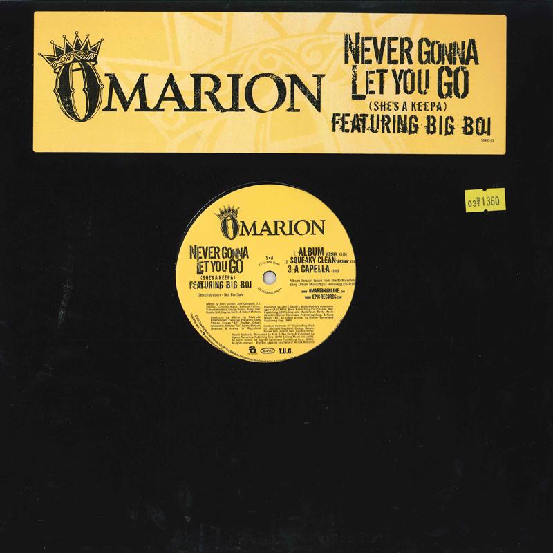12inch Record OMARION - Never Gonna Let You Go EAS56409,56409S T.U.G. 2004 US Rap & Hip-Hop/R&B Used
12inch Record OMARION - Never Gonna Let You Go EAS56409,56409S T.U.G. 2004 US Rap & Hip-Hop/R&B Used