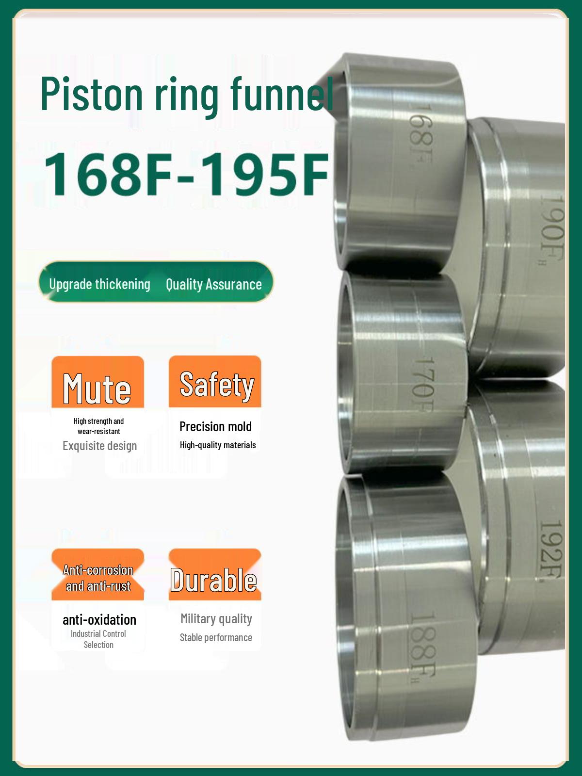 Набор инструментов для поршневых колец дизельных и бензиновых двигателей с воронкообразной гильзой 168F Piston Sleeve
Набор инструментов для поршневых колец дизельных и бензиновых двигателей с воронкообразной гильзой 168F Piston Sleeve