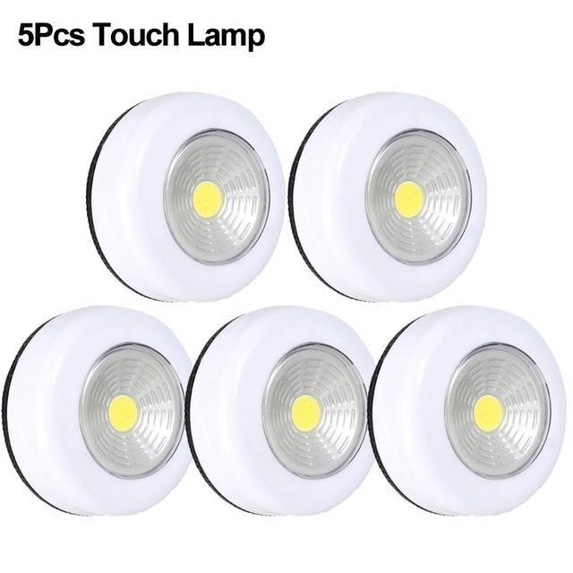 5/1Pcs LED Touch Light Under Cabinet Stick on Wall Lamp Bedroom Kitchen Wardrobe Cupboard Battery Powered Wireless Night
5/1Pcs LED Touch Light Under Cabinet Stick on Wall Lamp Bedroom Kitchen Wardrobe Cupboard Battery Powered Wireless Night
