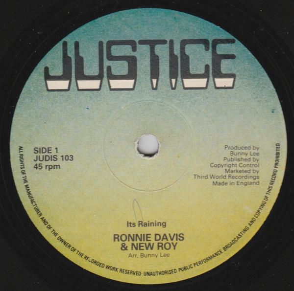 12-дюймовая пластинка RONNIE DAVIS & NEW ROY - Its Raining / Baby Why JUDIS103 Justice UK Регги, Ска и Даб Б/У
12-дюймовая пластинка RONNIE DAVIS & NEW ROY - Its Raining / Baby Why JUDIS103 Justice UK Регги, Ска и Даб Б/У