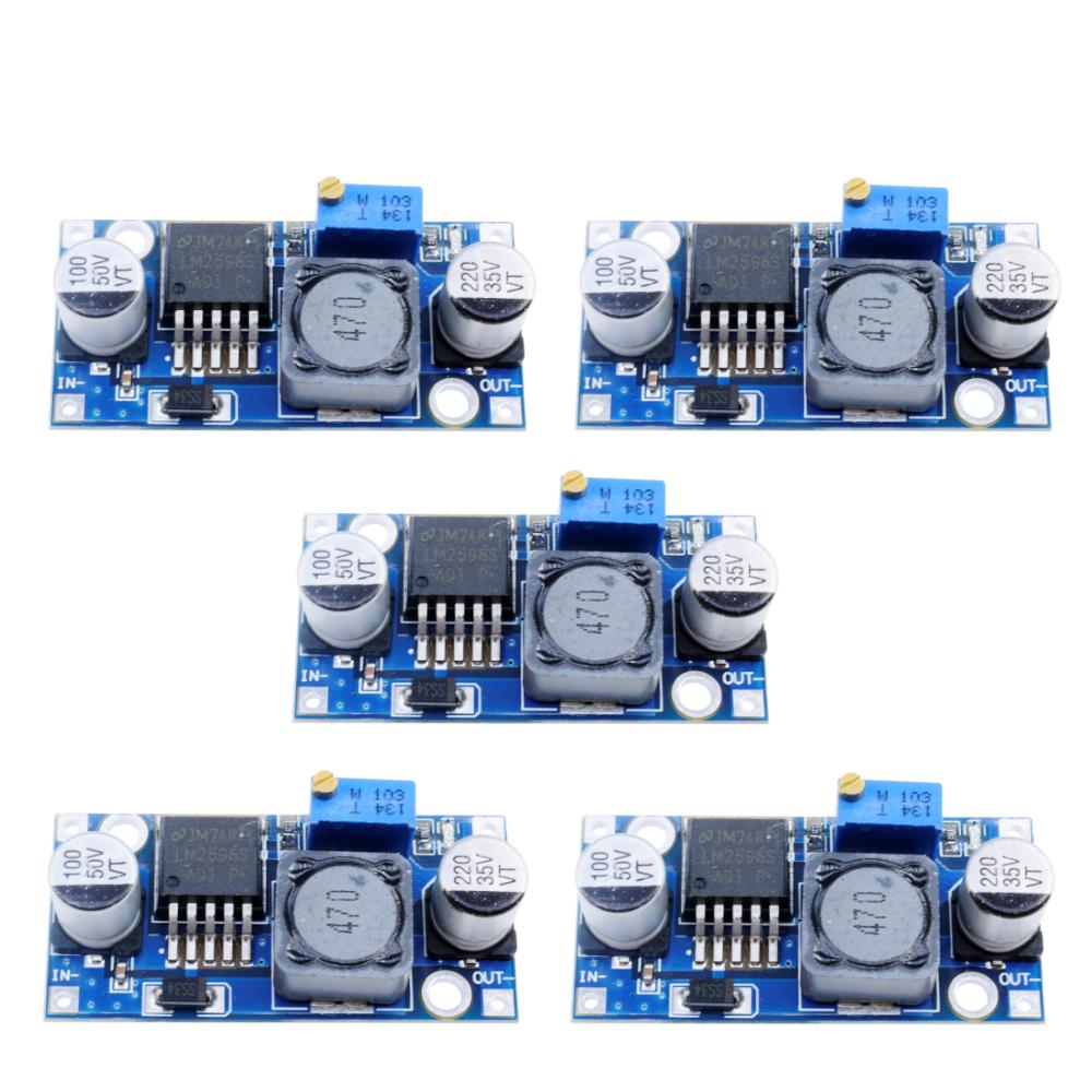 5Pcs LM2596 Power Converter Step Down Module DC-DC 1.23-30V Adjustable Power Supply Module 3.3V/5V/12V/24V Max 3A For Arduino
5Pcs LM2596 Power Converter Step Down Module DC-DC 1.23-30V Adjustable Power Supply Module 3.3V/5V/12V/24V Max 3A For Arduino