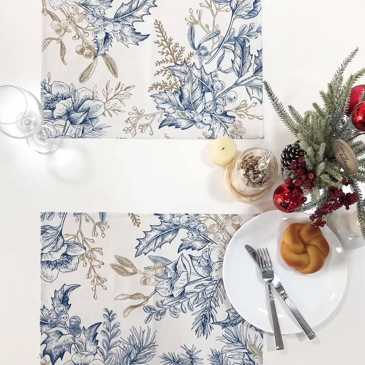 Blue Leaves Placemats Set of 2, 12x18 Inch Floral Leaf Table Mats Seasonal Holiday Kitchen Dining Table Decoration for Indoor Outdoor Home Party Décor 2Pcs
Blue Leaves Placemats Set of 2, 12x18 Inch Floral Leaf Table Mats Seasonal Holiday Kitchen Dining Table Decoration for Indoor Outdoor Home Party Décor 2Pcs