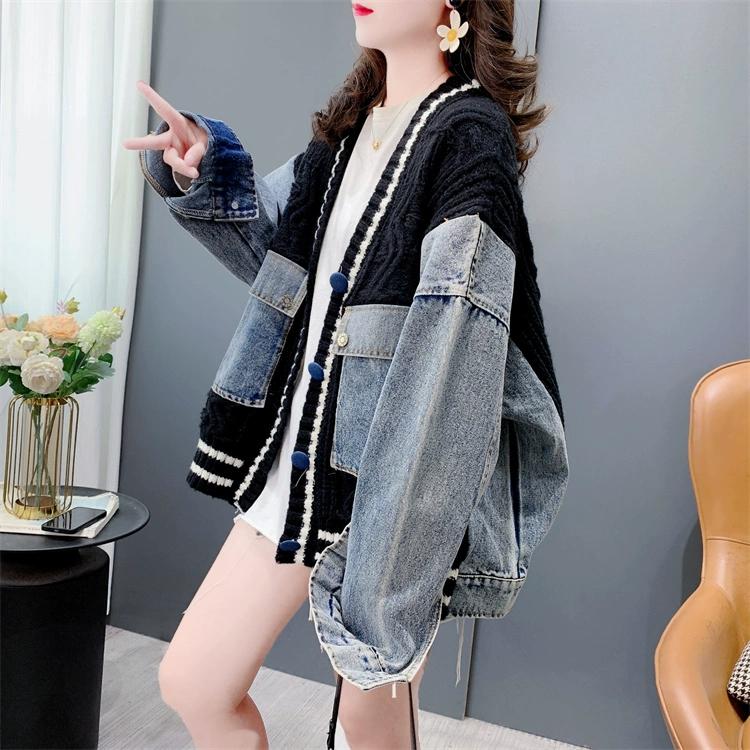 Dimanaf 2025 Зимнее пальто Женская куртка Свитеры Деним Круглый вырез Пуговицы Пэчворк Вязка Базовый Синий Модный Свободный Свитер One size чёрный
Dimanaf 2025 Зимнее пальто Женская куртка Свитеры Деним Круглый вырез Пуговицы Пэчворк Вязка Базовый Синий Модный Свободный Свитер One size чёрный