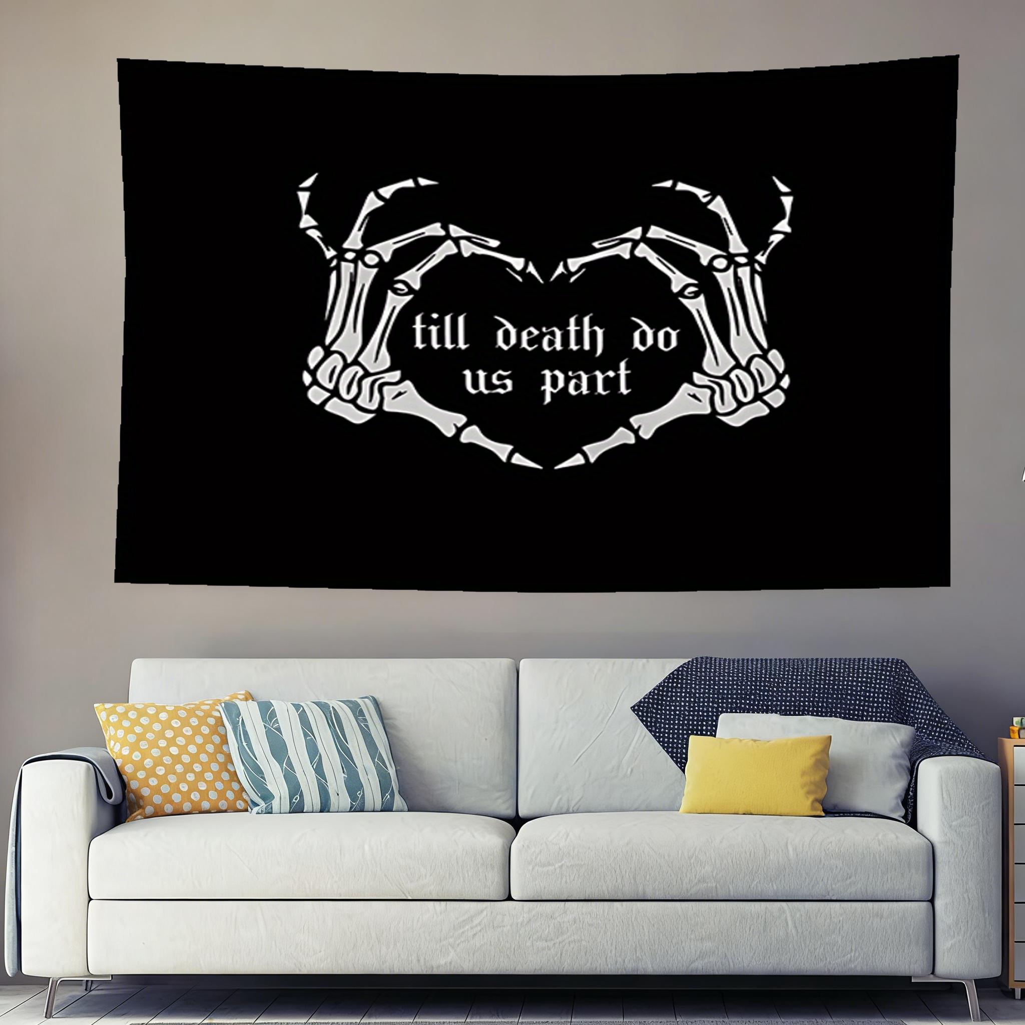 Dark Oath Skeleton Hand Tapestry Gothic Jointed Heart Art Wall Hanging Aesthetic Bedroom Room Decor 74x94cm(29x37in)
Dark Oath Skeleton Hand Tapestry Gothic Jointed Heart Art Wall Hanging Aesthetic Bedroom Room Decor 74x94cm(29x37in)