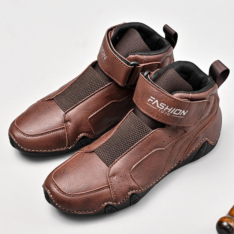 New Men s Leather Trend Martin Boots Autumn and Winter Explosive Casual Versatile Octopus High Top Men s Shoes 48 темно-коричневого кольору
New Men s Leather Trend Martin Boots Autumn and Winter Explosive Casual Versatile Octopus High Top Men s Shoes 48 темно-коричневого кольору