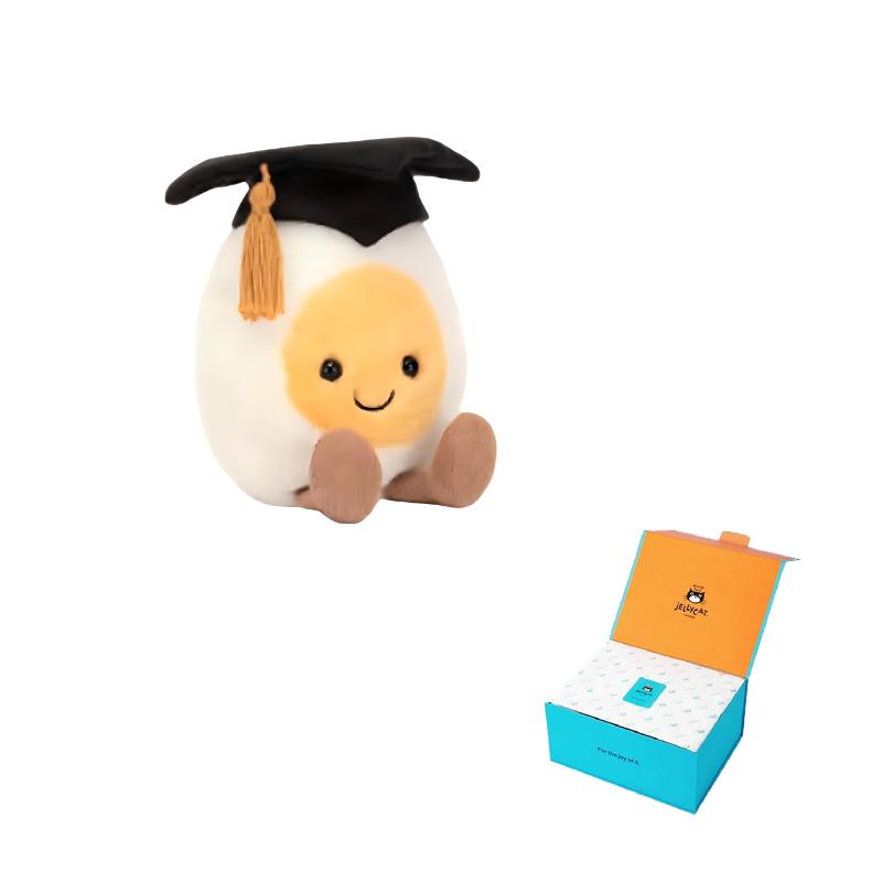 JELLYCAT Fun Food Series Graduation Boiled Egg Cute Doll Plush Doll Sitting 15cm high Full of Sweetness Box
JELLYCAT Fun Food Series Graduation Boiled Egg Cute Doll Plush Doll Sitting 15cm high Full of Sweetness Box
