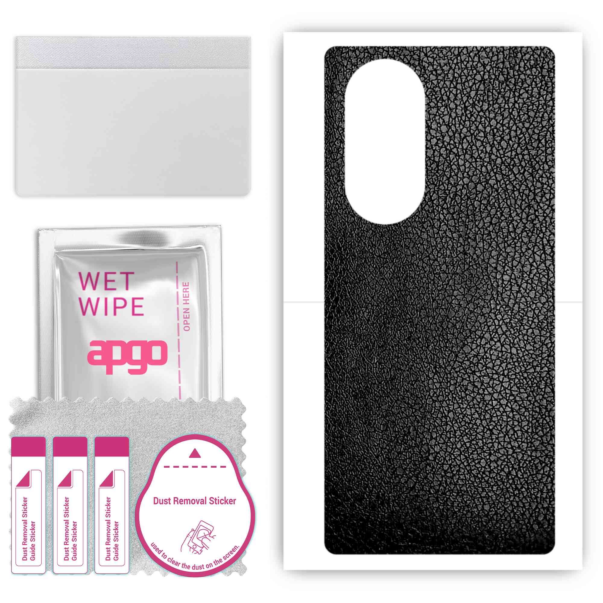 Apgo Protective Skin Sticker для задньої панелі, сумісний з Huawei nova 8 Pro 5G, Wrap Film, Foil, Vinyl - Pattern Black Leather
Apgo Protective Skin Sticker для задньої панелі, сумісний з Huawei nova 8 Pro 5G, Wrap Film, Foil, Vinyl - Pattern Black Leather
