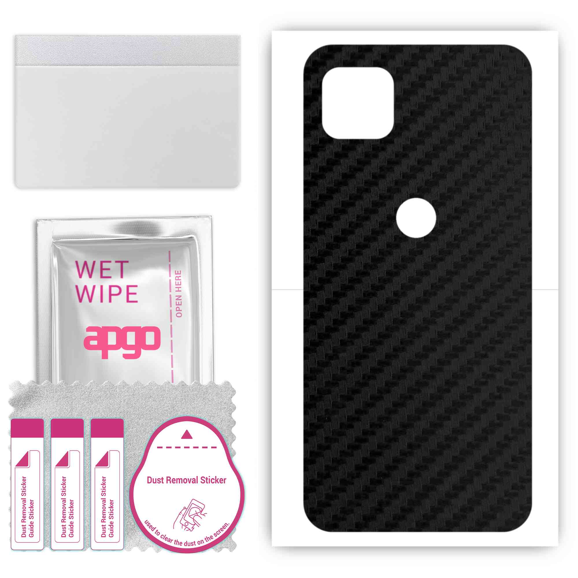 apgo Protective Skin Sticker for the back compatible with Motorola One 5G Ace, Wrap Film, Foil, Vinyl - Pattern Carbon Black
apgo Protective Skin Sticker for the back compatible with Motorola One 5G Ace, Wrap Film, Foil, Vinyl - Pattern Carbon Black