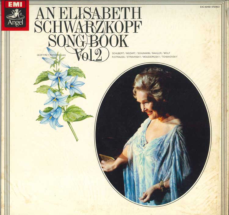 LP Record ELISABETH SCHWARZKOPF GEOFFREY PAR Song Book Vol. 2 EAC60168PROMO ANGEL Japan Classical Used
LP Record ELISABETH SCHWARZKOPF GEOFFREY PAR Song Book Vol. 2 EAC60168PROMO ANGEL Japan Classical Used