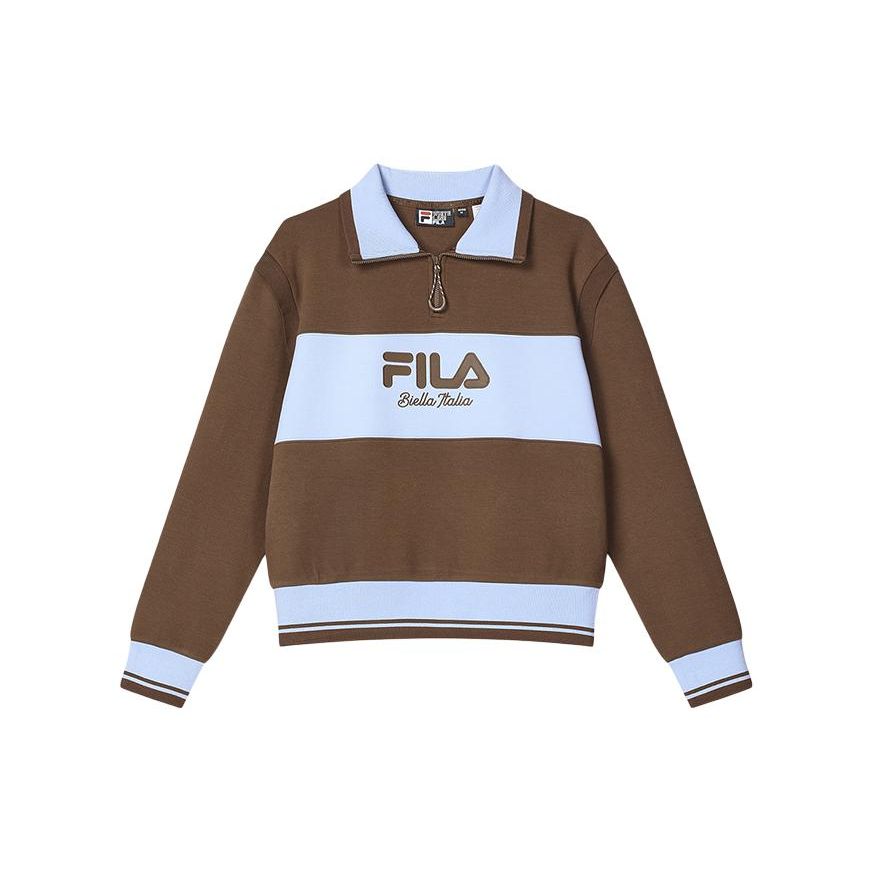FILA Letter Color Block Polo Neck Loose American Sweatshirt Women sweatshirt Cream-Brown F11W419205F-BN XL
FILA Letter Color Block Polo Neck Loose American Sweatshirt Women sweatshirt Cream-Brown F11W419205F-BN XL