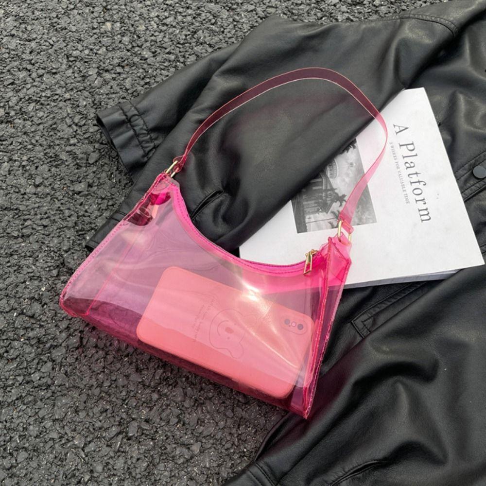 Candy Color Waterproof Shoulder Bag Visible PVC Hand Bag Casual Transparent Messenger Bag Sports белый
Candy Color Waterproof Shoulder Bag Visible PVC Hand Bag Casual Transparent Messenger Bag Sports белый