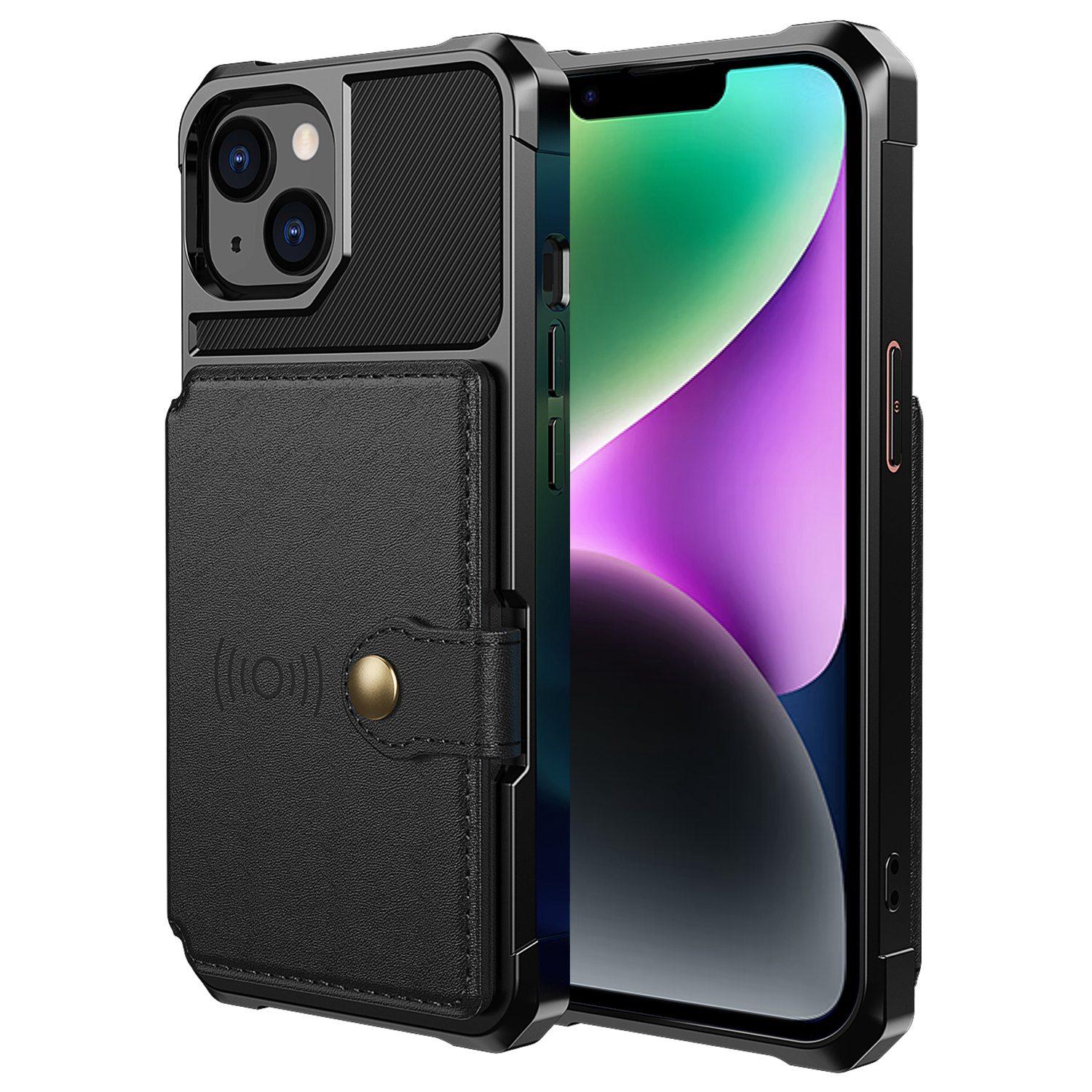 ZM03 for iPhone 14 Anti-drop Phone Case Kickstand Card Holder Anti-scratch Protective Phone Back Cover with Magnetic Metal Sheet Black
ZM03 for iPhone 14 Anti-drop Phone Case Kickstand Card Holder Anti-scratch Protective Phone Back Cover with Magnetic Metal Sheet Black