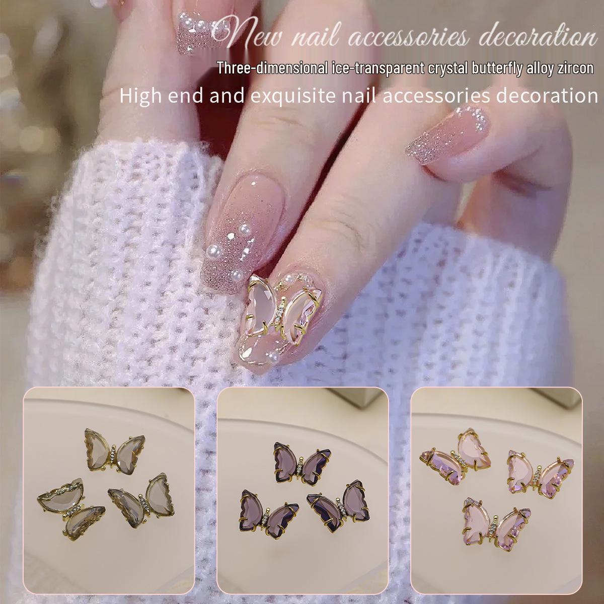 Aurora Butterfly Zircon Crystal Nail Art Rhinestones - 3D Japanese Style Decorations 
Aurora Butterfly Zircon Crystal Nail Art Rhinestones - 3D Japanese Style Decorations