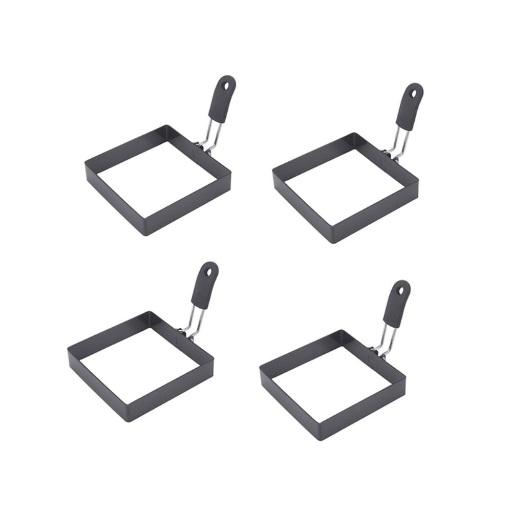 4Pcs Foldable Silicone Handle Square Egg Ring Anti Scalding Pancake Mold Frying Eggs Mold Sandwich чорний
4Pcs Foldable Silicone Handle Square Egg Ring Anti Scalding Pancake Mold Frying Eggs Mold Sandwich чорний