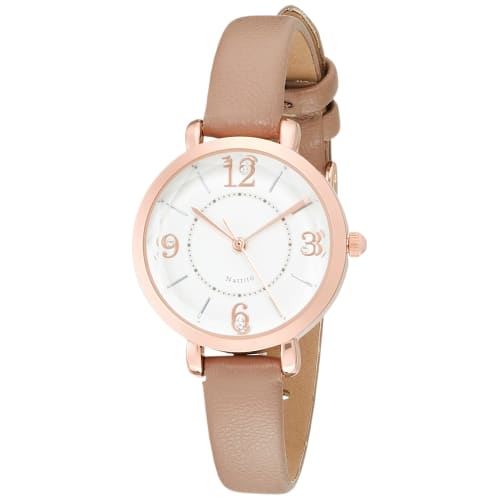 Fieldwork Eclat Analogue Watch, Pink Gold with Bejeweled Glass and Leather Strap, Women s, Gray, YM057-4
Fieldwork Eclat Analogue Watch, Pink Gold with Bejeweled Glass and Leather Strap, Women s, Gray, YM057-4