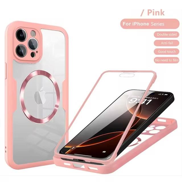 Магнитный Чехол 360 Полная Защита Передняя+Задняя Прозрачный Чехол Для iPhone 16 15 14 11 12 13 Pro Max Plus Силиконовый Бампер Ударопрочная Крышка For iPhone 16 Pro розовый
Магнитный Чехол 360 Полная Защита Передняя+Задняя Прозрачный Чехол Для iPhone 16 15 14 11 12 13 Pro Max Plus Силиконовый Бампер Ударопрочная Крышка For iPhone 16 Pro розовый