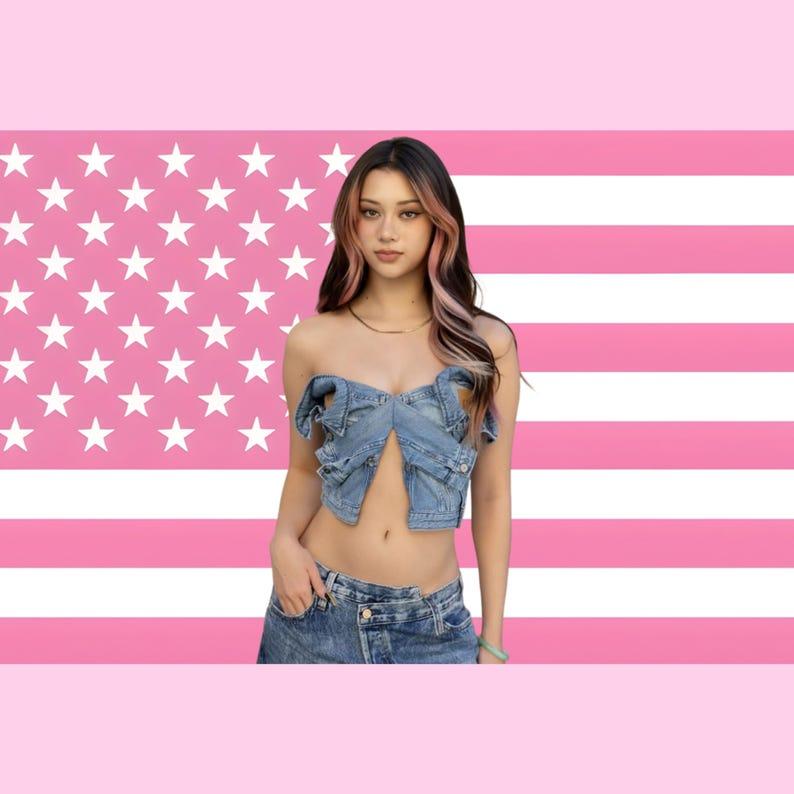 Pink American flag tapestry 75x100 чорний
Pink American flag tapestry 75x100 чорний