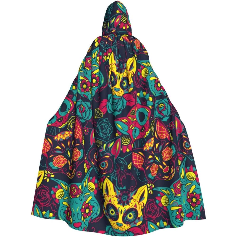 Цветочный Мексиканский Череп День Мертвых Женский Плащ-накидка с капюшоном в полный рост Плащ на Хэллоуин Костюмы Вечеринка Накидка One Size
Цветочный Мексиканский Череп День Мертвых Женский Плащ-накидка с капюшоном в полный рост Плащ на Хэллоуин Костюмы Вечеринка Накидка One Size