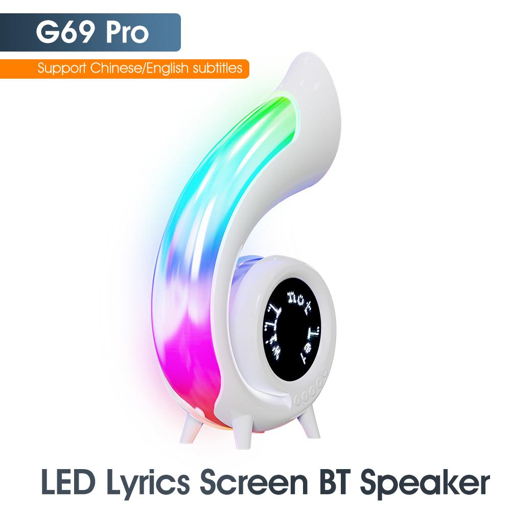 G69pro Multifunction Conch Bluetooth-compatible Speaker Lyrics Display Alarm Clock Colorful Light A
G69pro Multifunction Conch Bluetooth-compatible Speaker Lyrics Display Alarm Clock Colorful Light A