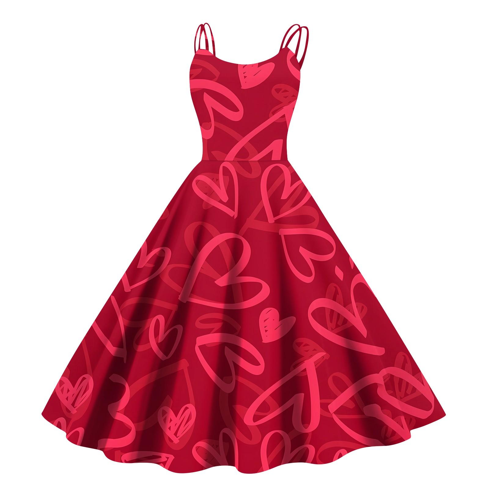 Рождественская женская повседневная модная юбка с цветочным принтом в стиле панк-ретро с открытыми плечами XL арбуз красный