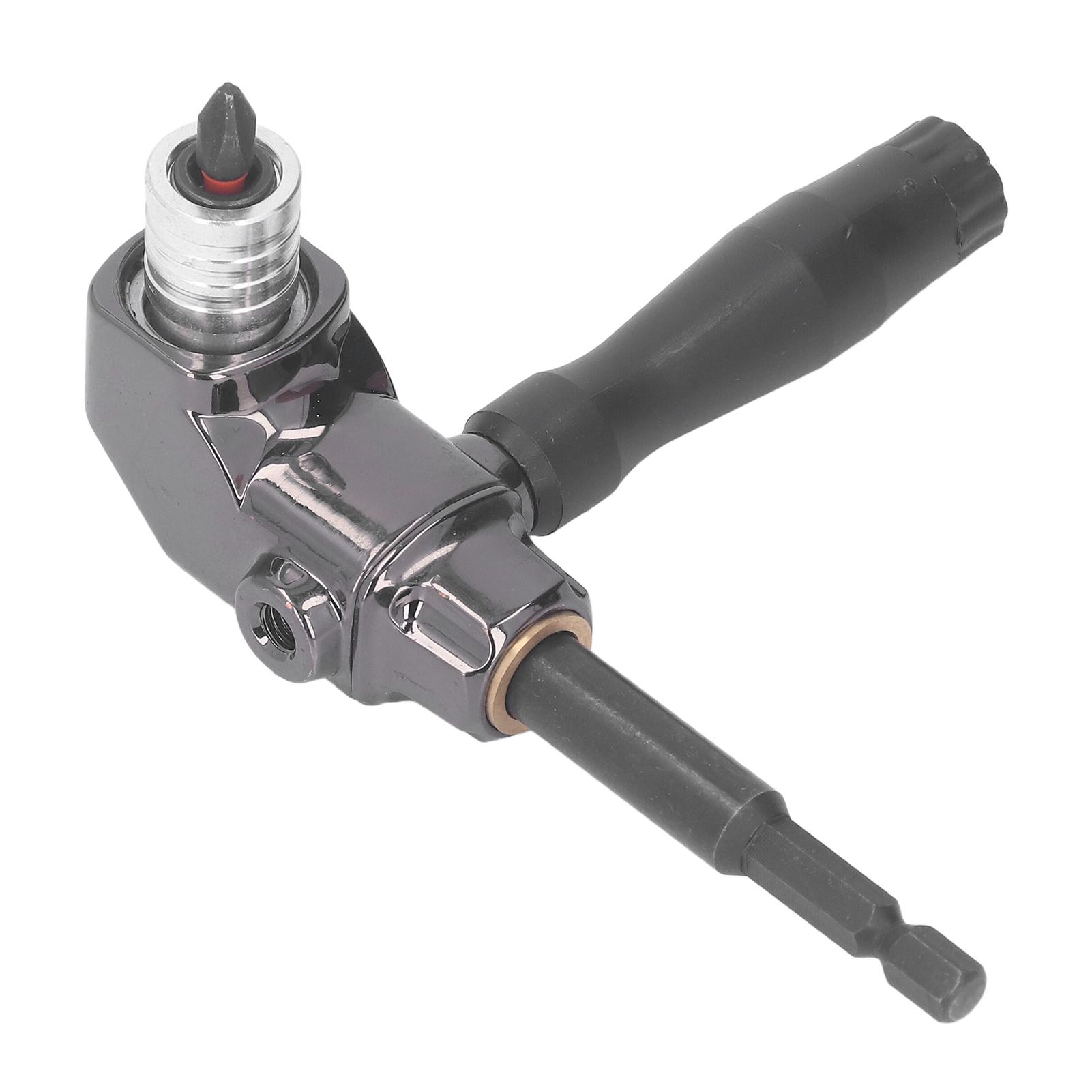 Right Angle Screwdriver Adaptor Aluminum Alloy 90 Degree Driver Attachment with ABS Handle for
Right Angle Screwdriver Adaptor Aluminum Alloy 90 Degree Driver Attachment with ABS Handle for