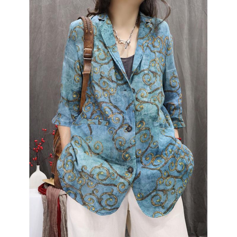 2026 Summer Retro Printed Cotton and Linen Women s Long Sleeve Suit 2X-Large
2026 Summer Retro Printed Cotton and Linen Women s Long Sleeve Suit 2X-Large