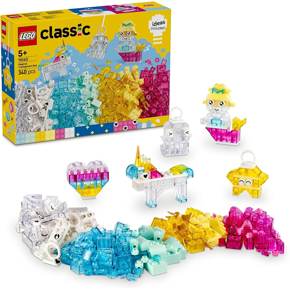 LEGO Classic Magic Idea Box Clear Color Building Blocks Educational Toy for Kids Ages 5-8
LEGO Classic Magic Idea Box Clear Color Building Blocks Educational Toy for Kids Ages 5-8