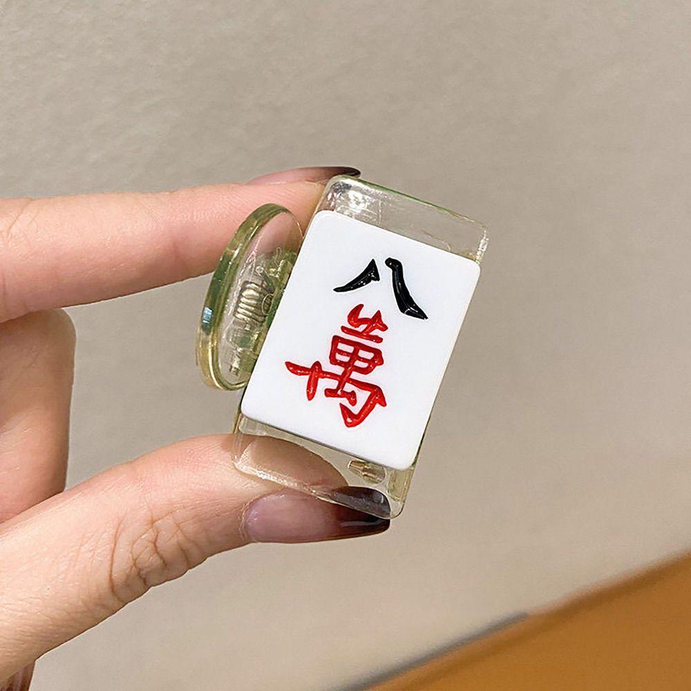 High Elastic Spring Mahjong Hairpin Anti-sloughing Grab Clip Cute Side Clip Braided Hair Hair clip-B
High Elastic Spring Mahjong Hairpin Anti-sloughing Grab Clip Cute Side Clip Braided Hair Hair clip-B
