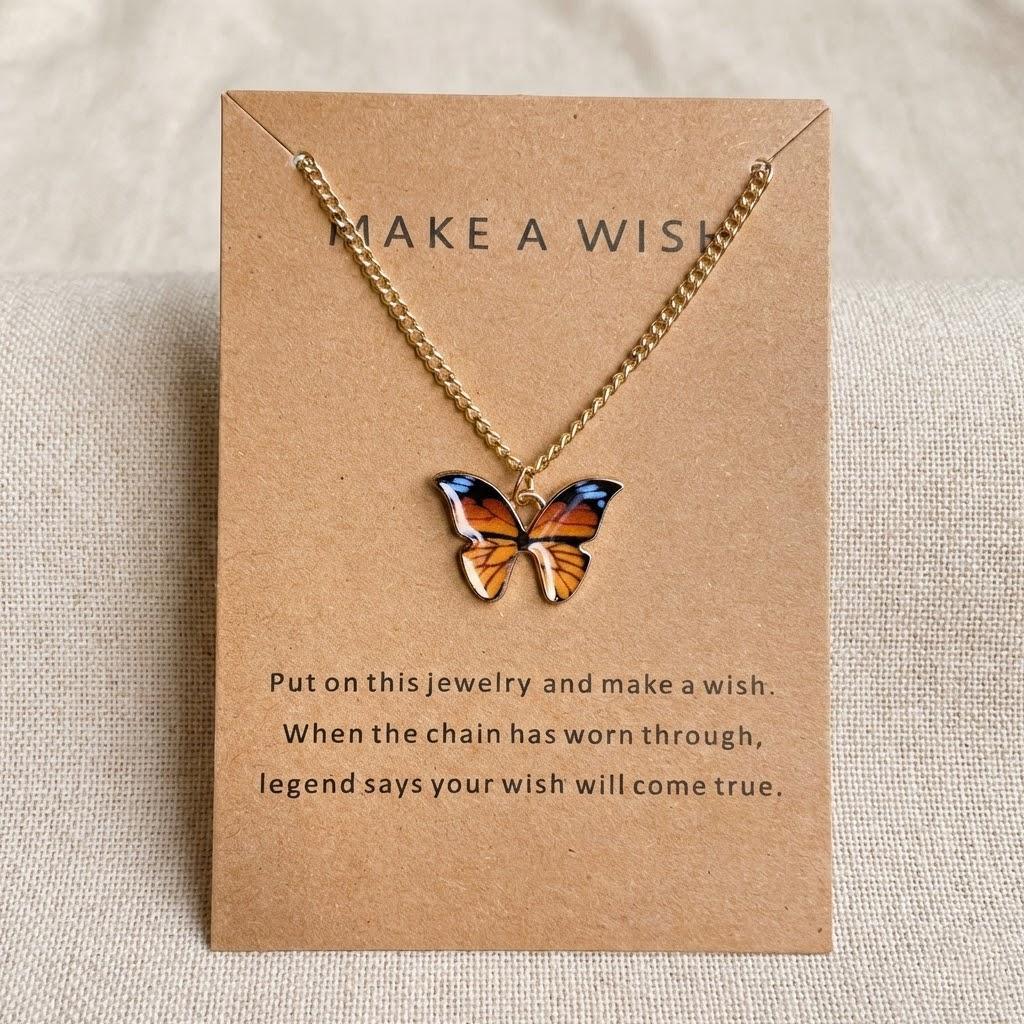Bohemian Butterfly Pendant Necklace for Women Alloy Clavicle Chain Fashion Jewelry 4 Color Options Trendy Accessories помаранчевий
Bohemian Butterfly Pendant Necklace for Women Alloy Clavicle Chain Fashion Jewelry 4 Color Options Trendy Accessories помаранчевий