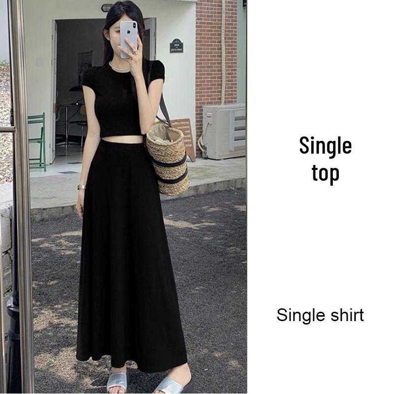 2026 Women s Summer Slim-Fit T-Shirt & High-Waist Long Skirt Two-Piece Set S
2026 Women s Summer Slim-Fit T-Shirt & High-Waist Long Skirt Two-Piece Set S