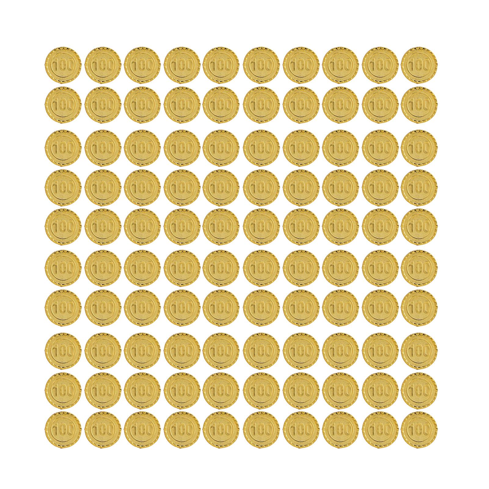 100PCS Treasure Coins Set High Simulation Detailed Pretend Plastic Toy Prop Coins for Board Games
100PCS Treasure Coins Set High Simulation Detailed Pretend Plastic Toy Prop Coins for Board Games