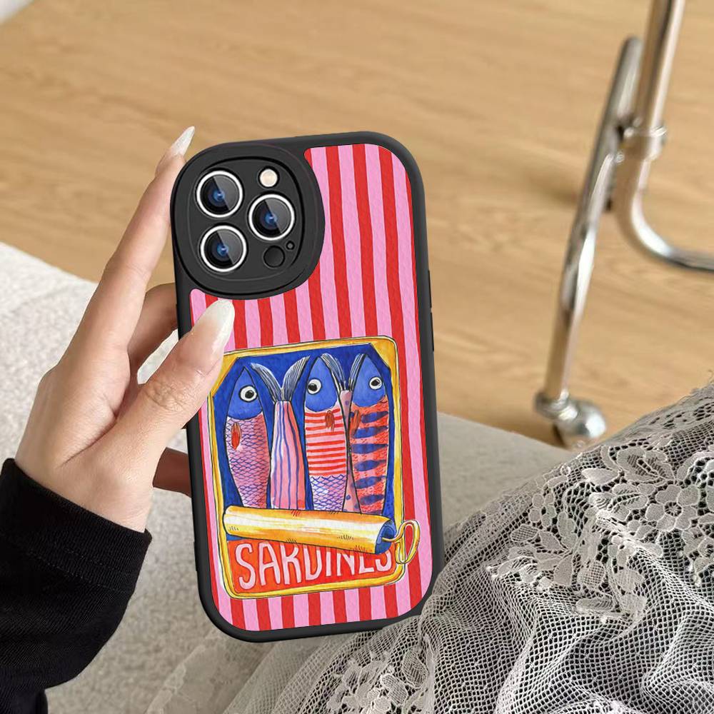 Sardines Fish For IPhone 16 15 14 16E 13 12 11 Pro Max Plus Phone Leather Case iphone XS MAX
Sardines Fish For IPhone 16 15 14 16E 13 12 11 Pro Max Plus Phone Leather Case iphone XS MAX
