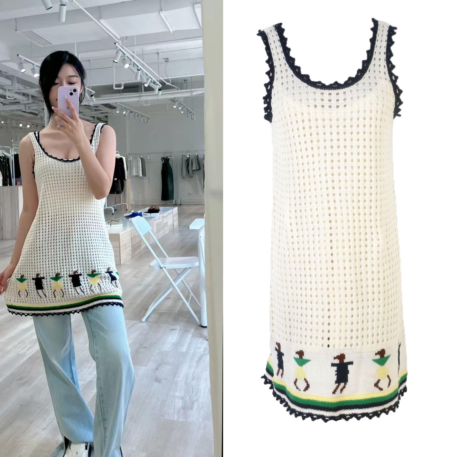 Women s Korean Jacquard Sleeveless Bohemian Crochet Dress - Spring/Summer Ethnic Style L
Women s Korean Jacquard Sleeveless Bohemian Crochet Dress - Spring/Summer Ethnic Style L