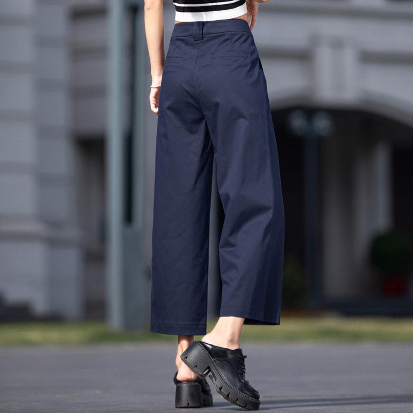 Women s Dark Blue Wide-Leg High-Waisted Slimming Cropped Casual Ice Silk Pants 3XL темно-синього кольору
Women s Dark Blue Wide-Leg High-Waisted Slimming Cropped Casual Ice Silk Pants 3XL темно-синього кольору