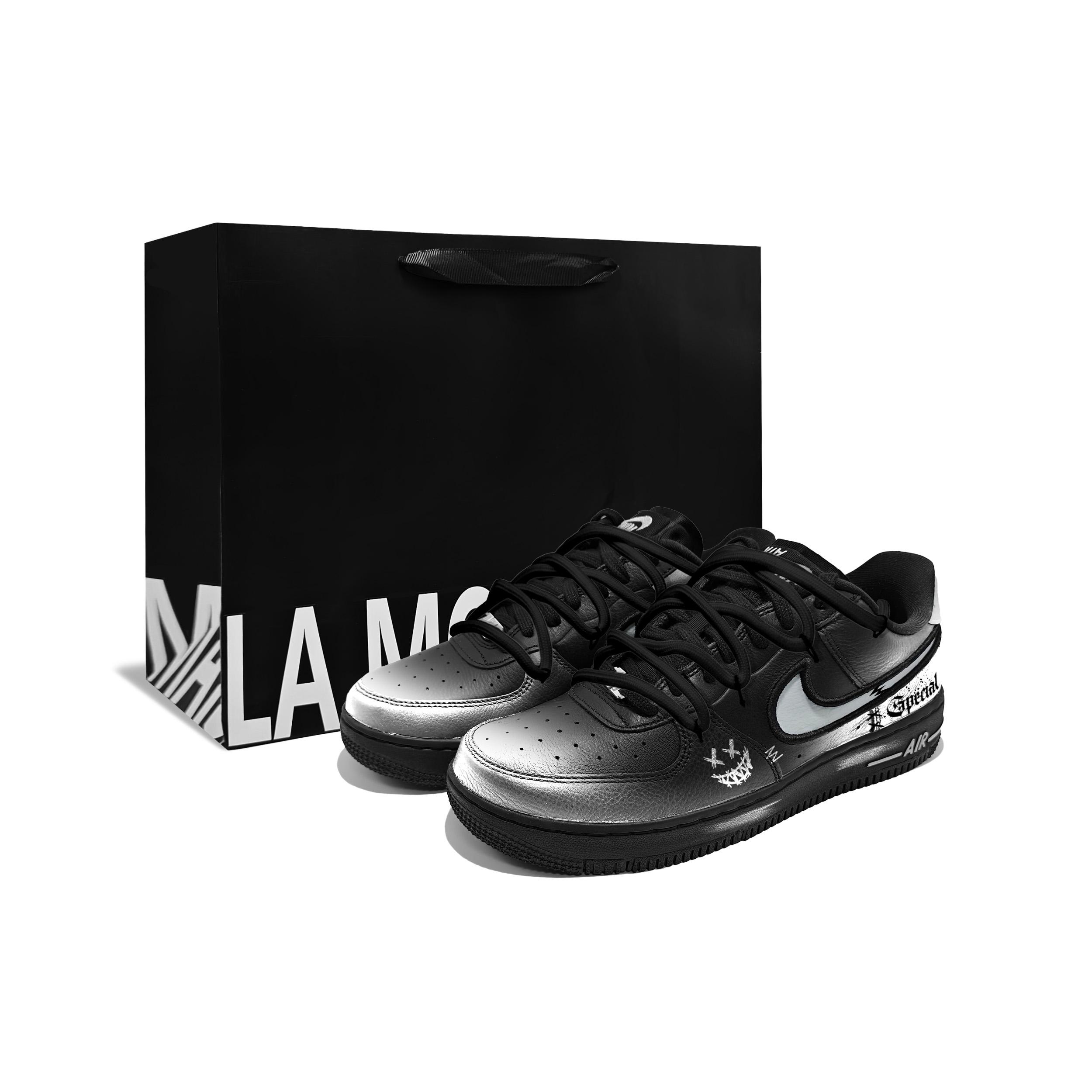 Nike Air Force 1 Enmu R Cushioning Abrasion Resistant Slip Resistant Low top Skateboard Shoes Unisex Black Silver FJ7409-002(Team1548--BOX) 42
Nike Air Force 1 Enmu R Cushioning Abrasion Resistant Slip Resistant Low top Skateboard Shoes Unisex Black Silver FJ7409-002(Team1548--BOX) 42