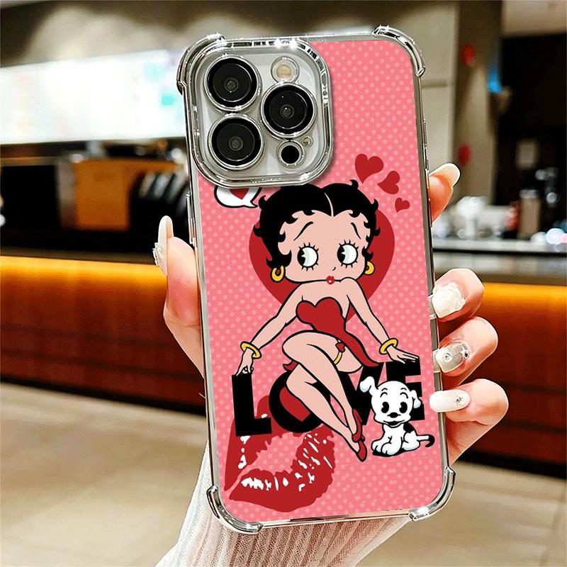 B-Bettys B-Boops Girl Plating Phone Case For Iphone 16 17 Pro Max Air 16E 14 15 Plus 12 13 Mini Anti-Fall Airabag Cover iPhone 15 Pro Max
B-Bettys B-Boops Girl Plating Phone Case For Iphone 16 17 Pro Max Air 16E 14 15 Plus 12 13 Mini Anti-Fall Airabag Cover iPhone 15 Pro Max