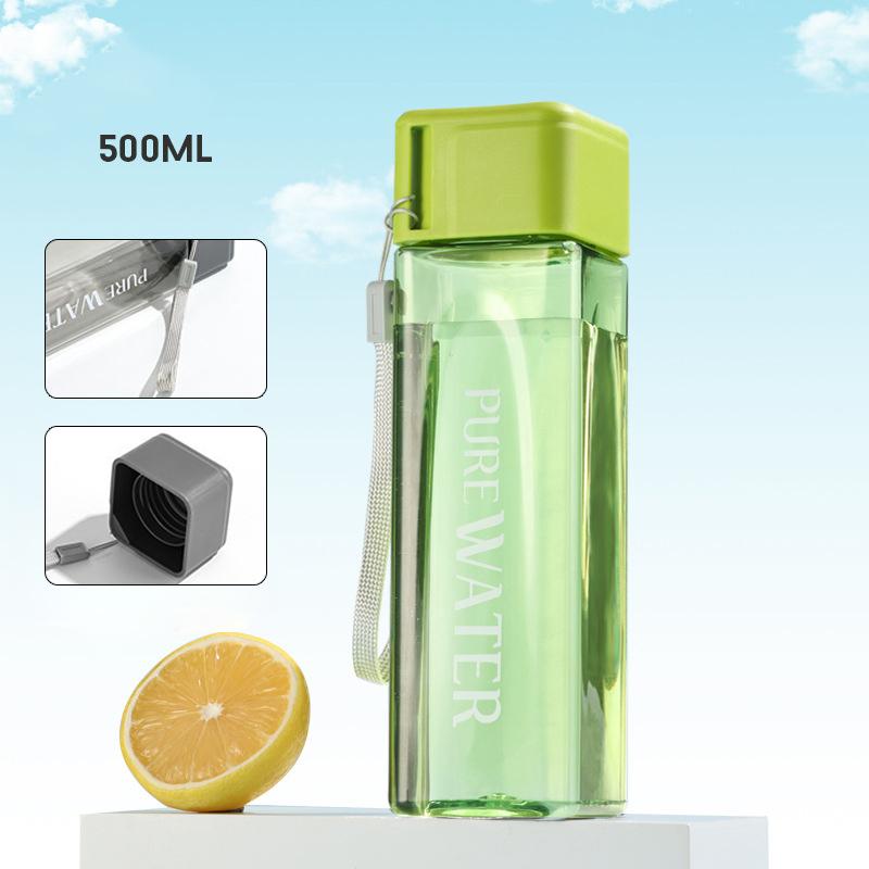 Simple Square Water Bottle Personalized 500Ml Portable Creative Portable Cup Leak Proof Heat-Resistant Plastic Sport Bottle зелёный
Simple Square Water Bottle Personalized 500Ml Portable Creative Portable Cup Leak Proof Heat-Resistant Plastic Sport Bottle зелёный