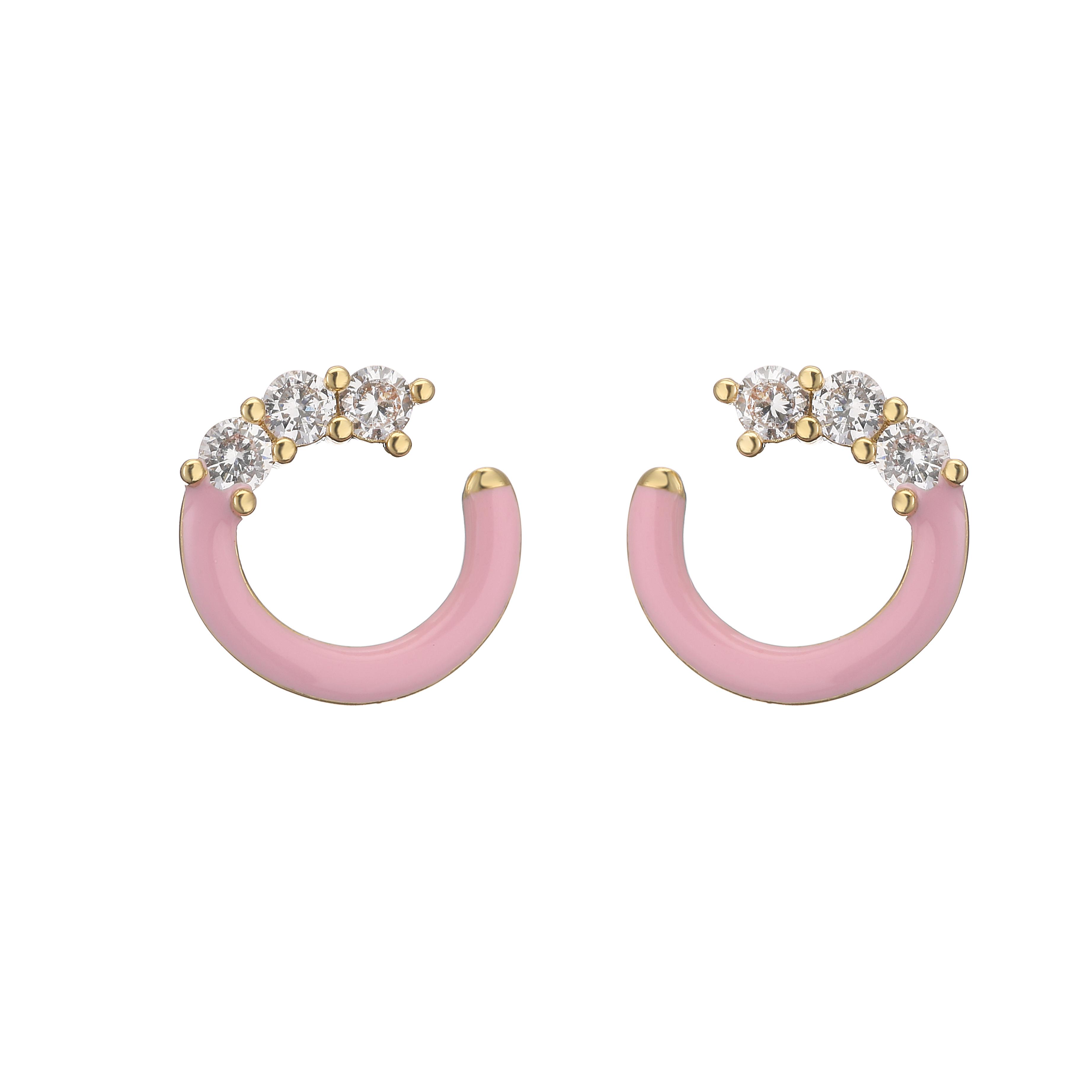 HECHENG,1 pair,Fashion Colorful Earrings,Cute C Shapr Enamel CZ Ear Stud,New Design Women Zircon Wholesale
HECHENG,1 pair,Fashion Colorful Earrings,Cute C Shapr Enamel CZ Ear Stud,New Design Women Zircon Wholesale