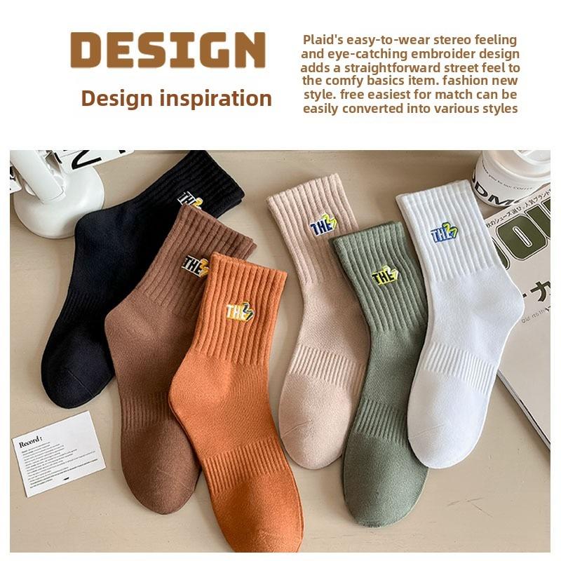 5 Pairs of Men s Autumn and Winter Pure Cotton Letter Embroidery Basketball Tube Socks 5 Pairs чорний
5 Pairs of Men s Autumn and Winter Pure Cotton Letter Embroidery Basketball Tube Socks 5 Pairs чорний