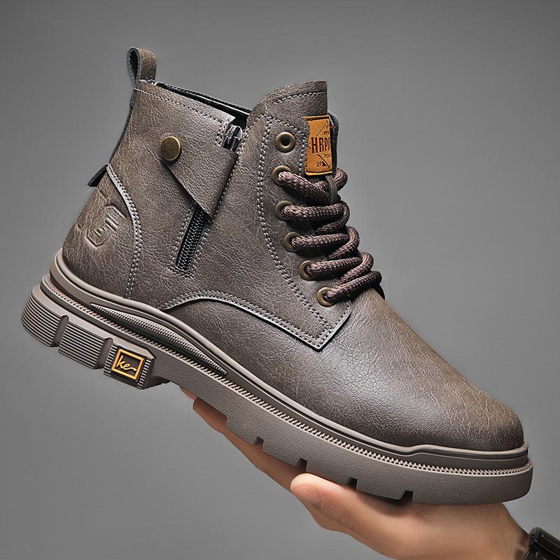 Vintage British style men s boots 2024 autumn and winter high-top zipper Martin boots men s outdoor locomotive tooling boots men s 39
Vintage British style men s boots 2024 autumn and winter high-top zipper Martin boots men s outdoor locomotive tooling boots men s 39