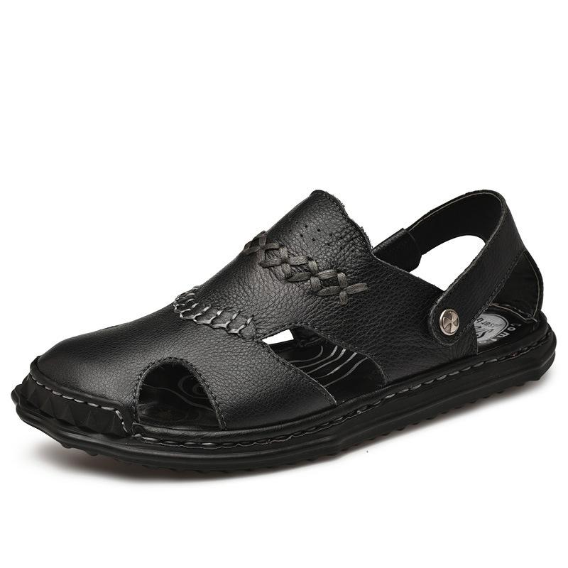 Men s sandals 2025 new summer cowhide soft sole non-slip casual breathable shoes beach sandals men 38
Men s sandals 2025 new summer cowhide soft sole non-slip casual breathable shoes beach sandals men 38