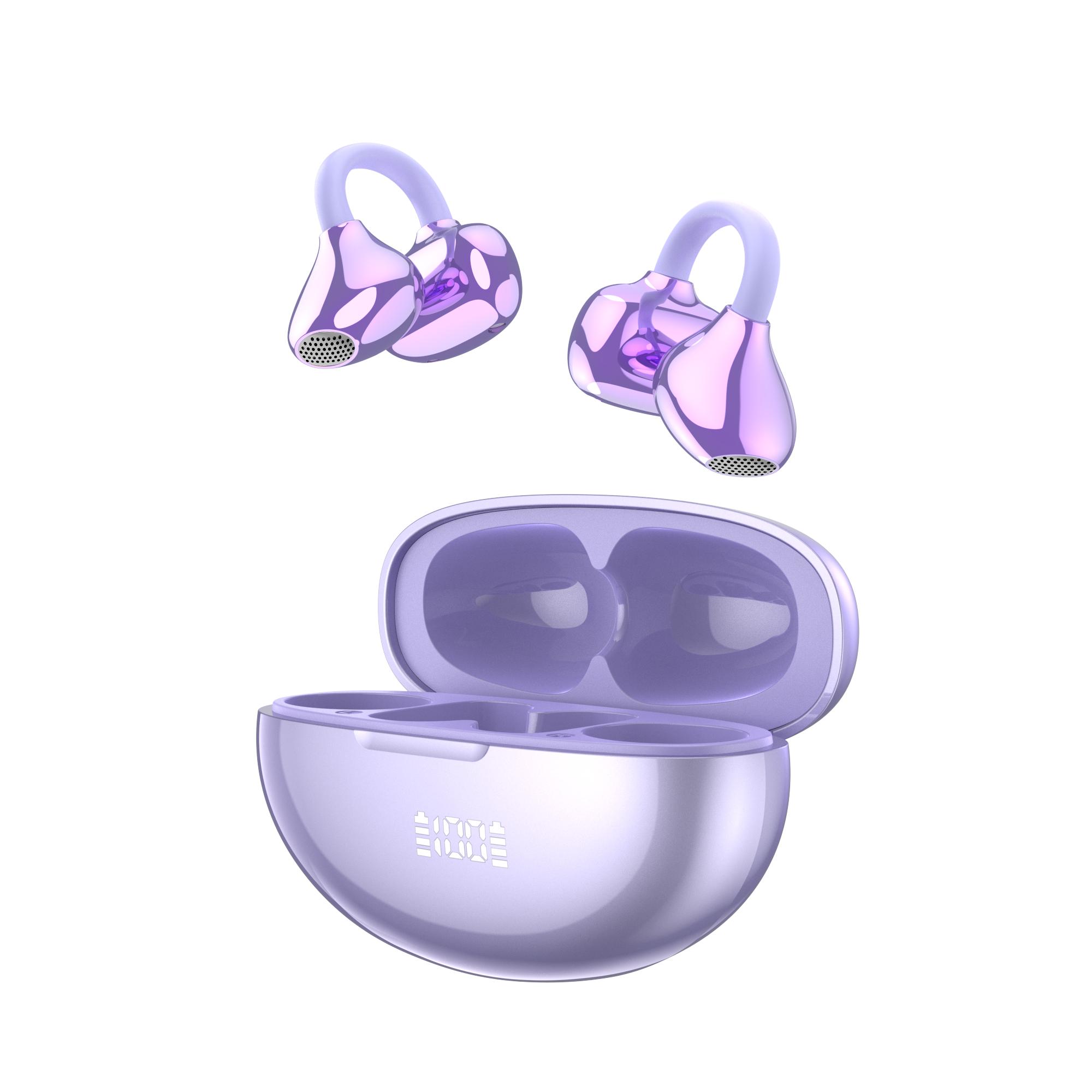 YXG-30 Open Ear Clip Bluetooth Earphones, TWS Wireless Earbuds, 13mm Driver, 3-4H Playtime, Touch Control, 3 Colors фіолетовий
YXG-30 Open Ear Clip Bluetooth Earphones, TWS Wireless Earbuds, 13mm Driver, 3-4H Playtime, Touch Control, 3 Colors фіолетовий