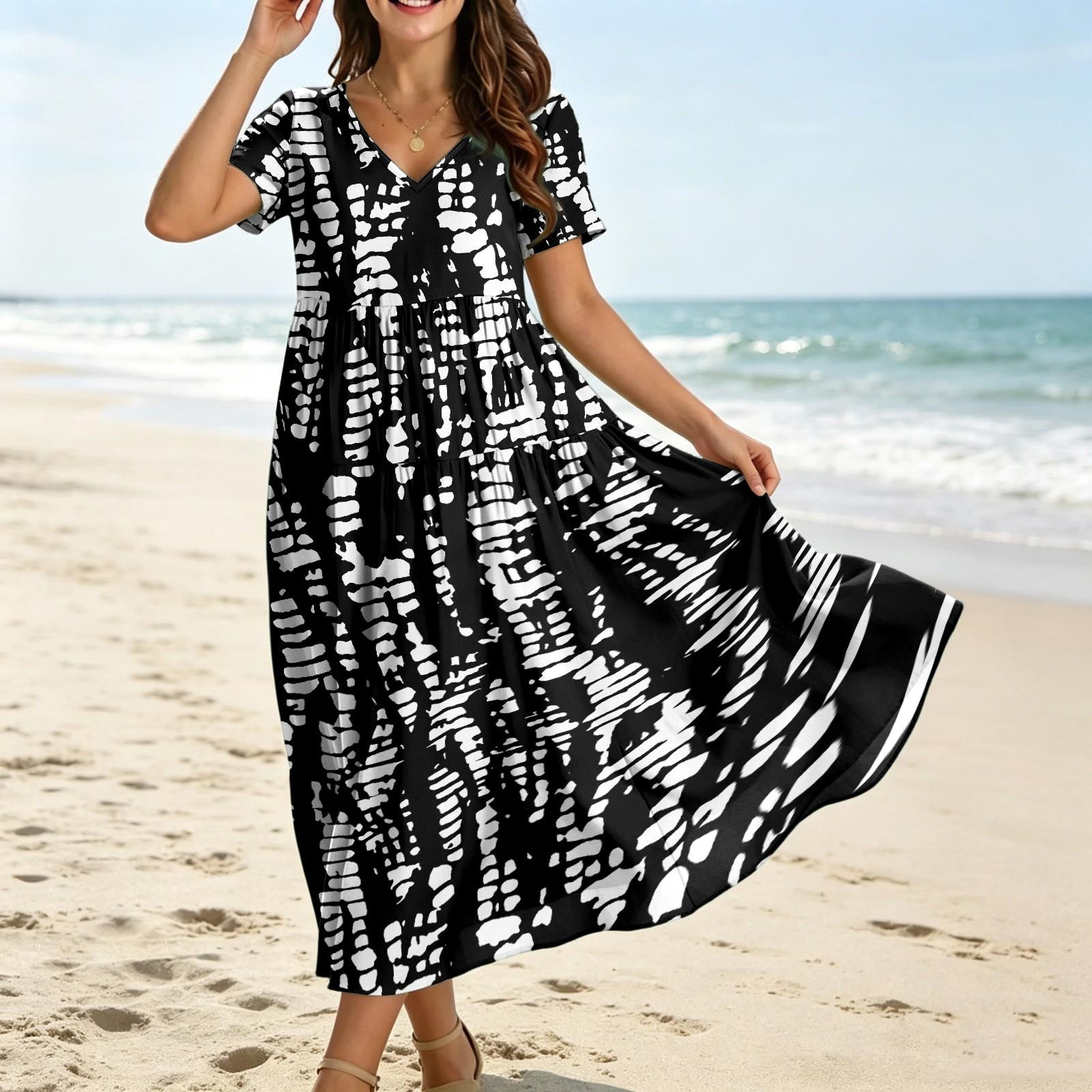 Womens Maxi Dress Boho Maxi Dress Maxi Dress With Sleeves Maxi Dresses for Women for Spring and Summer Outfits M чёрный
Womens Maxi Dress Boho Maxi Dress Maxi Dress With Sleeves Maxi Dresses for Women for Spring and Summer Outfits M чёрный