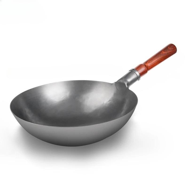 Hand Hammered Traditional Iron Wok No Coating Wooden Handle Non-stick Wok Kitchen Cookware for Gas Induction
Hand Hammered Traditional Iron Wok No Coating Wooden Handle Non-stick Wok Kitchen Cookware for Gas Induction