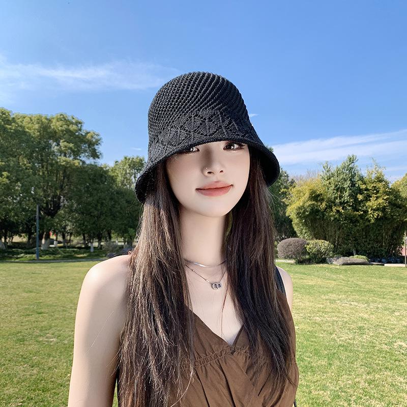Knitted Hat Arrow Pattern Breathable Basin Hat Summer Sun Protection Sun Protection Hollow Bucket Hat Versatile Beach Hat
Knitted Hat Arrow Pattern Breathable Basin Hat Summer Sun Protection Sun Protection Hollow Bucket Hat Versatile Beach Hat