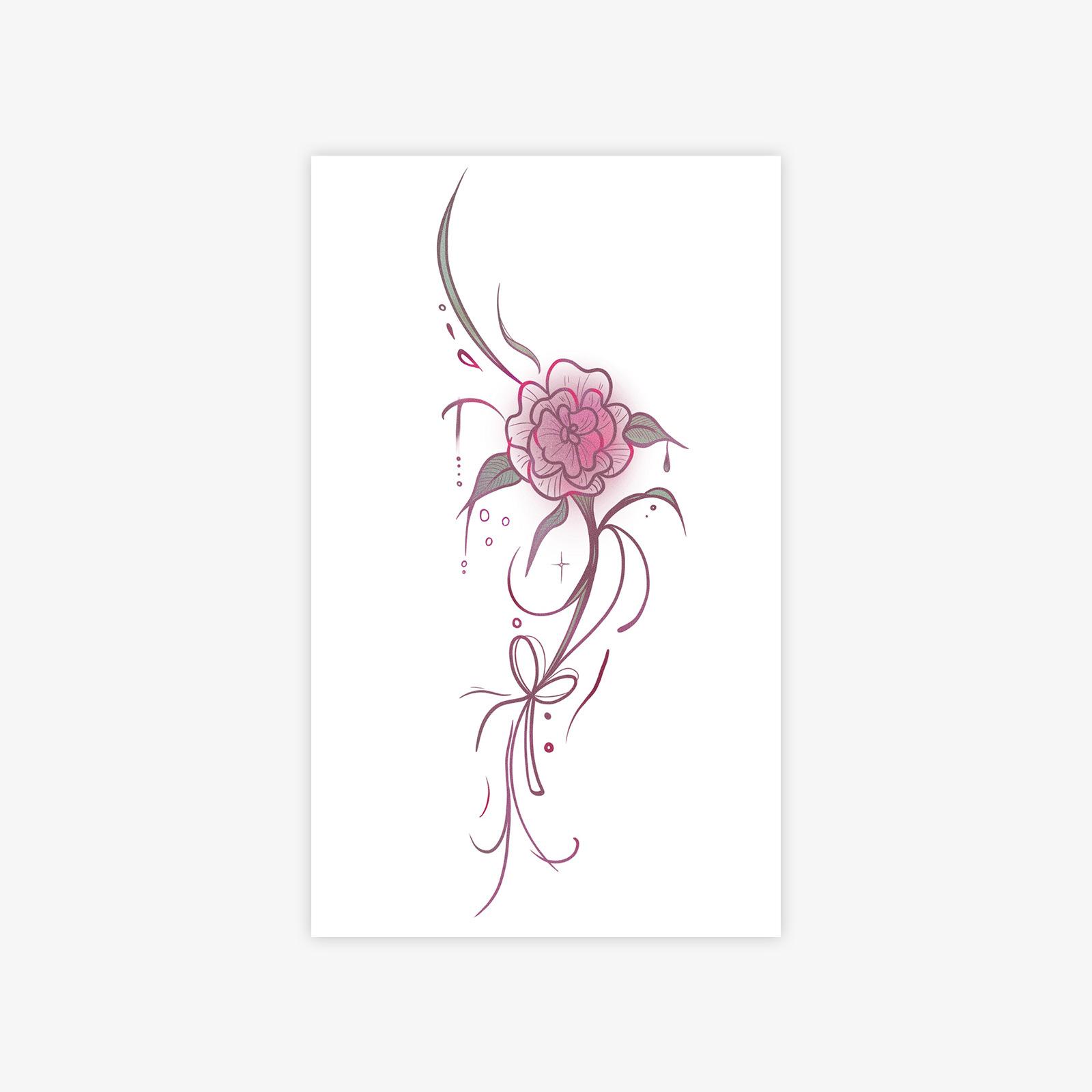 Rose Bow Tattoo Sticker Small Fresh Spice Sweet Cool Tattoo Sticker Waist Abdomen Arm 9*15
Rose Bow Tattoo Sticker Small Fresh Spice Sweet Cool Tattoo Sticker Waist Abdomen Arm 9*15